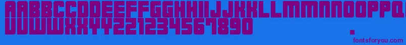 Шрифт M23HydrantSpecial – фиолетовые шрифты на синем фоне