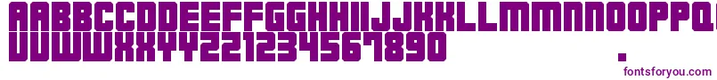 フォントM23HydrantSpecial – 紫色のフォント