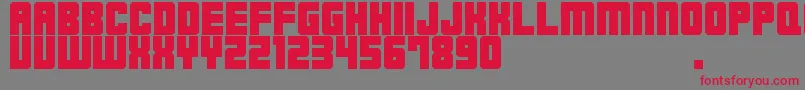 M23HydrantSpecial Font – Red Fonts on Gray Background