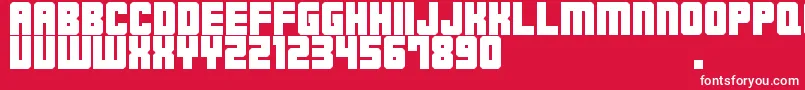 M23HydrantSpecial Font – White Fonts on Red Background