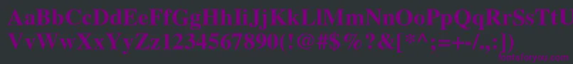 GlobeBold Font – Purple Fonts on Black Background