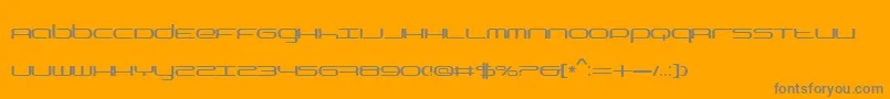 BnYear2000 Font – Gray Fonts on Orange Background