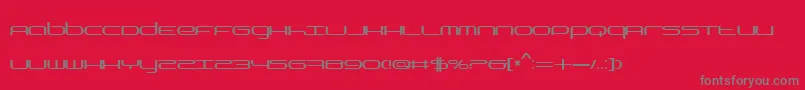 BnYear2000 Font – Gray Fonts on Red Background