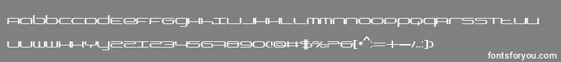 フォントBnYear2000 – 灰色の背景に白い文字