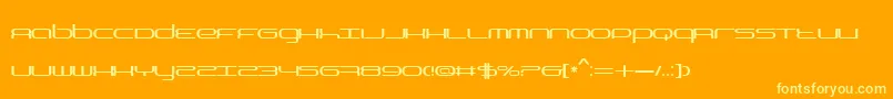 フォントBnYear2000 – オレンジの背景に黄色の文字