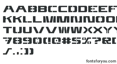 4kstncl font – army Fonts