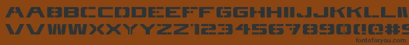 4kstncl Font – Black Fonts on Brown Background