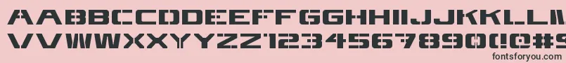 4kstncl Font – Black Fonts on Pink Background