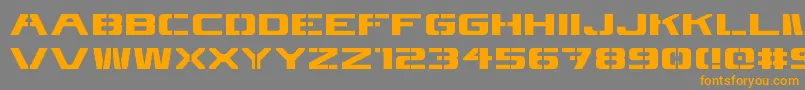Fonte 4kstncl – fontes laranjas em um fundo cinza