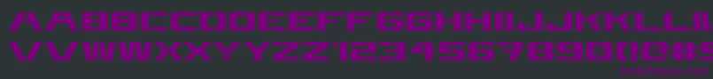 4kstncl Font – Purple Fonts on Black Background