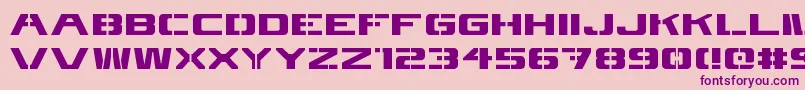 4kstncl Font – Purple Fonts on Pink Background