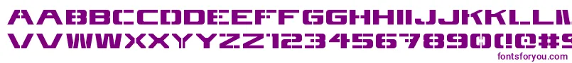 4kstncl Font – Purple Fonts on White Background