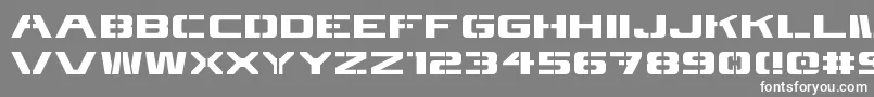 フォント4kstncl – 灰色の背景に白い文字