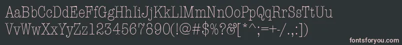 Шрифт AmtypewritercditcttLight – розовые шрифты на чёрном фоне