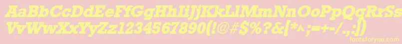 More about StamfordHeavySfBoldItalic Font StamfordHeavySfBoldItalic Font – Yellow Fonts on Pink Background