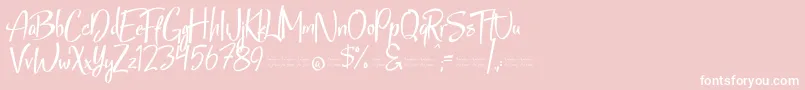 StarmixFree Font – White Fonts on Pink Background