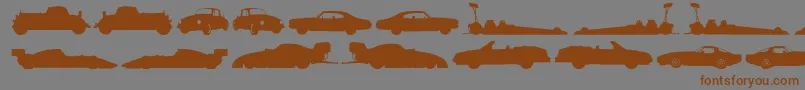 Needforspeed Font – Brown Fonts on Gray Background