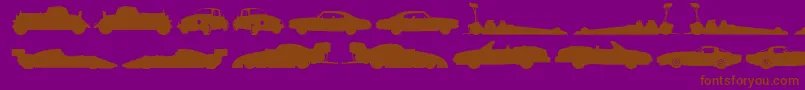 Needforspeed Font – Brown Fonts on Purple Background