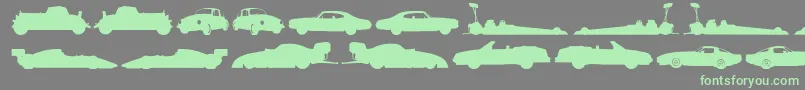 Needforspeed Font – Green Fonts on Gray Background