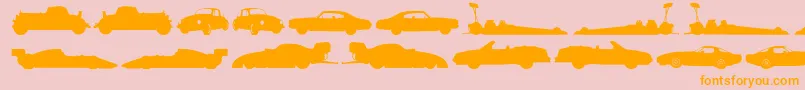 Needforspeed Font – Orange Fonts on Pink Background