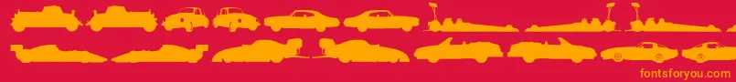 Needforspeed Font – Orange Fonts on Red Background