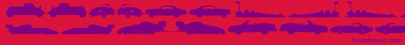 Needforspeed Font – Purple Fonts on Red Background