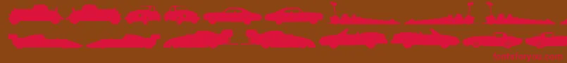 fuente Needforspeed – Fuentes Rojas Sobre Fondo Marrón