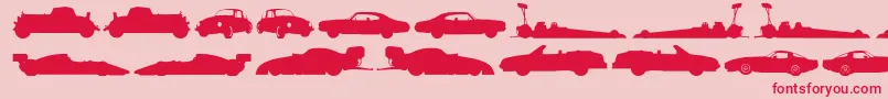 Needforspeed Font – Red Fonts on Pink Background