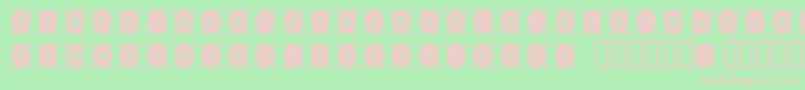 Looking Font – Pink Fonts on Green Background