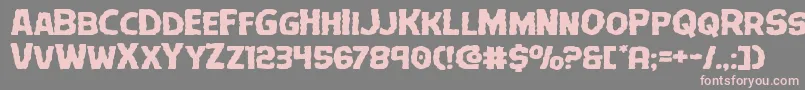 Terrorbabbleexpand Font – Pink Fonts on Gray Background