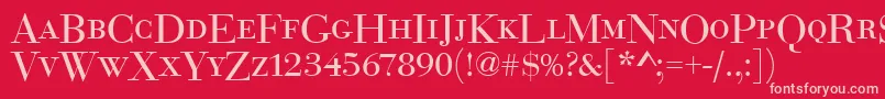 Euroboddcdreg Font – Pink Fonts on Red Background