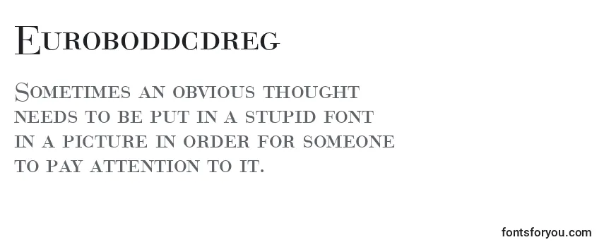 Euroboddcdreg Font