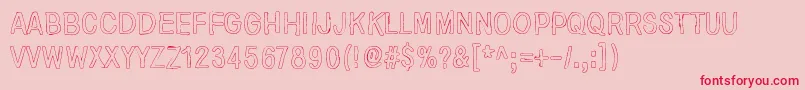 fuente NirepnirunOknalb – Fuentes Rojas Sobre Fondo Rosa