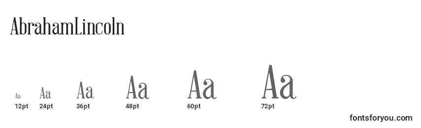 AbrahamLincoln font sizes