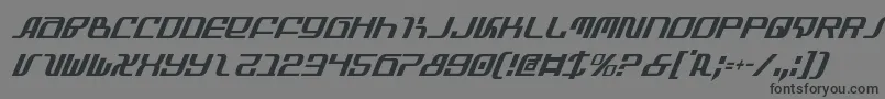 Infinityci-Schriftart – Schwarze Schriften auf grauem Hintergrund