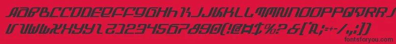 Infinityci Font – Black Fonts on Red Background