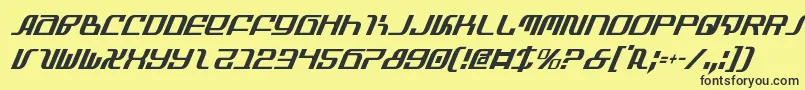 Infinityci Font – Black Fonts on Yellow Background