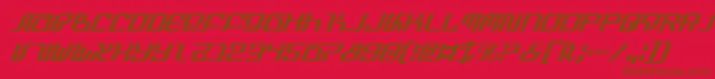 Infinityci Font – Brown Fonts on Red Background