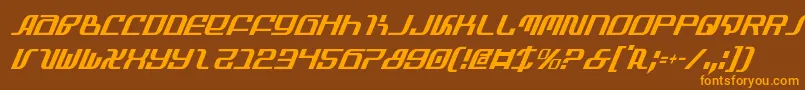 Infinityci Font – Orange Fonts on Brown Background