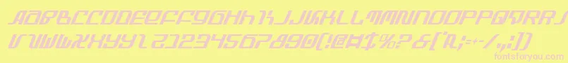 Infinityci Font – Pink Fonts on Yellow Background