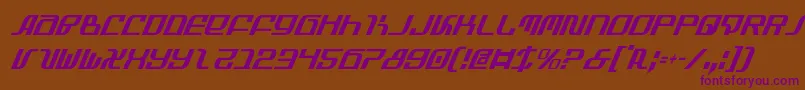 Infinityci Font – Purple Fonts on Brown Background