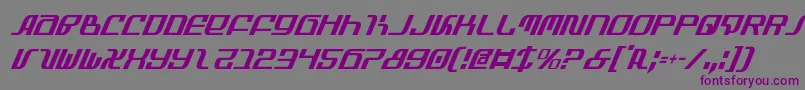 Infinityci-Schriftart – Violette Schriften auf grauem Hintergrund