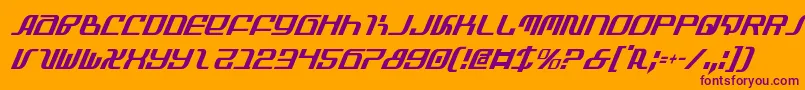 Infinityci Font – Purple Fonts on Orange Background