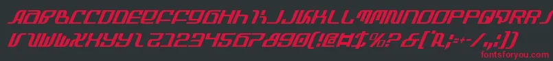 Infinityci Font – Red Fonts on Black Background