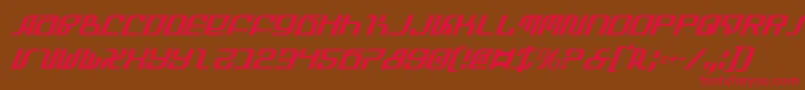 Infinityci Font – Red Fonts on Brown Background