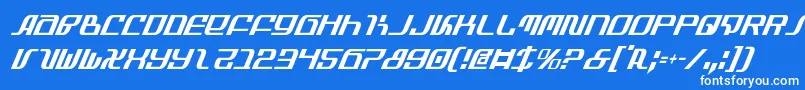 フォントInfinityci – 青い背景に白い文字