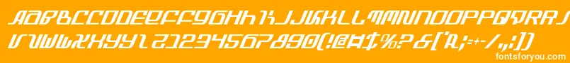 Infinityci Font – White Fonts on Orange Background
