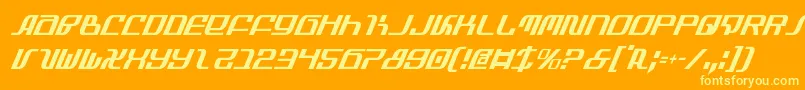 Infinityci Font – Yellow Fonts on Orange Background