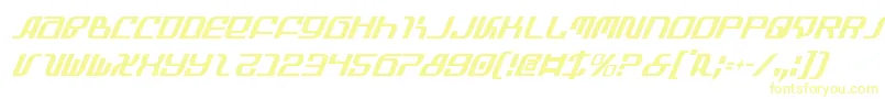 Infinityci Font – Yellow Fonts on White Background