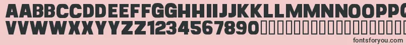 CfgoliathdemoRegular Font – Black Fonts on Pink Background
